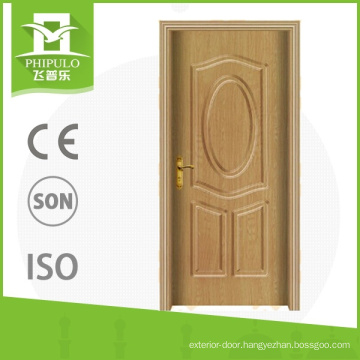 China supplier interior pvc custom wood door with cheapest price from yongkang zhejiang